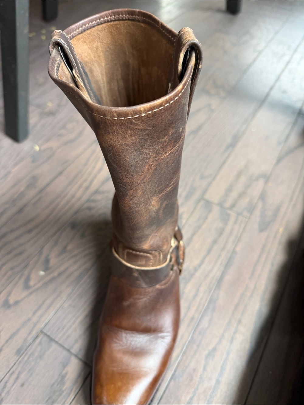 Frye Harness boots 12R/ women leather boots Sz 8 made in USA - Picture 2 of 4